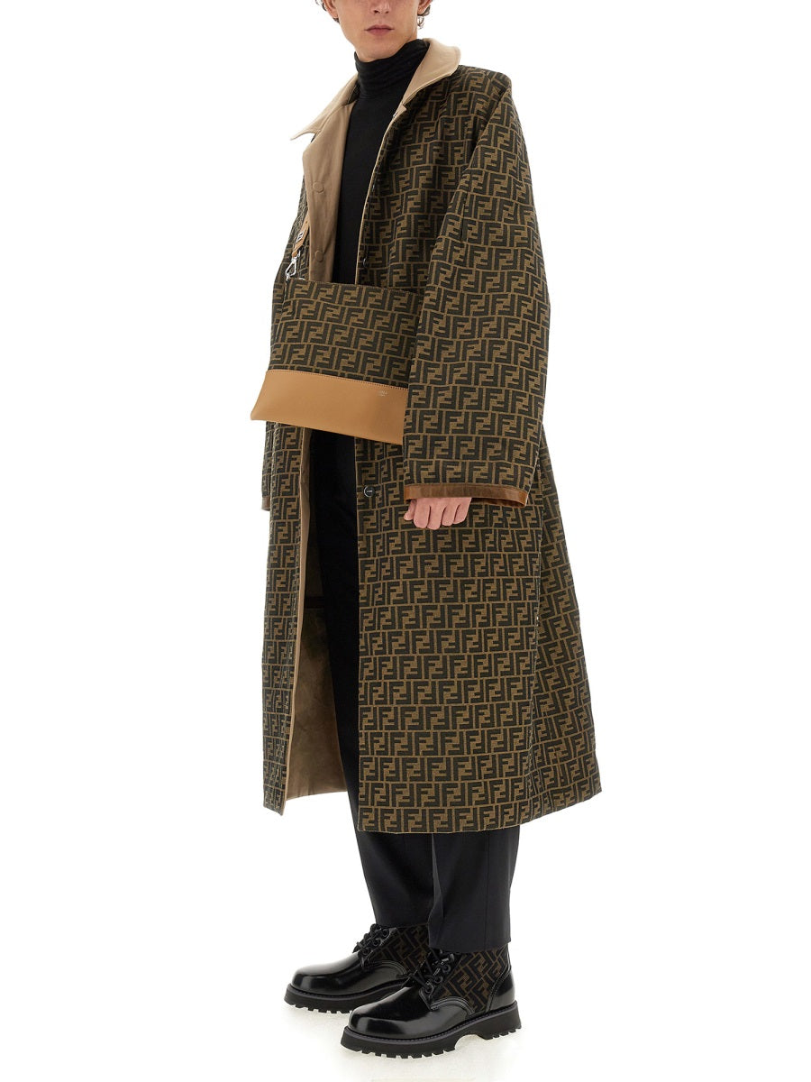 Fendi Men Fabric Trench Coat