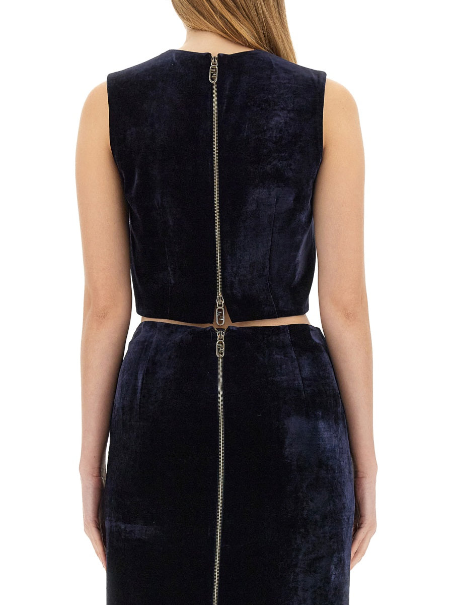 Fendi Women Velvet Tops.