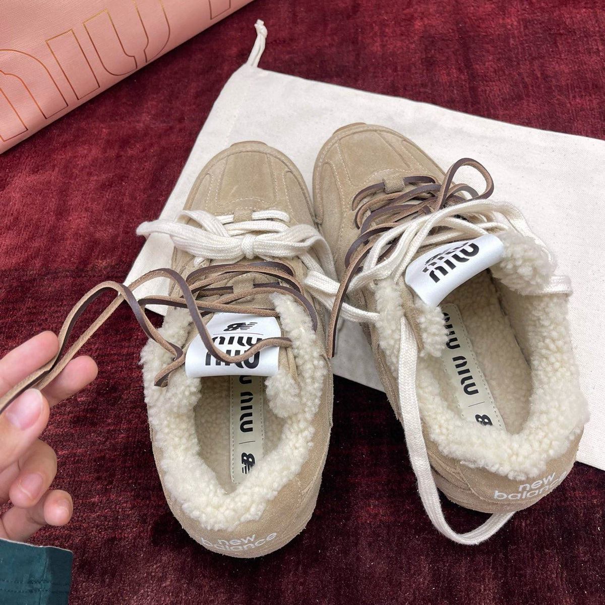 MIU M x NEW BALANCE TRAINERS