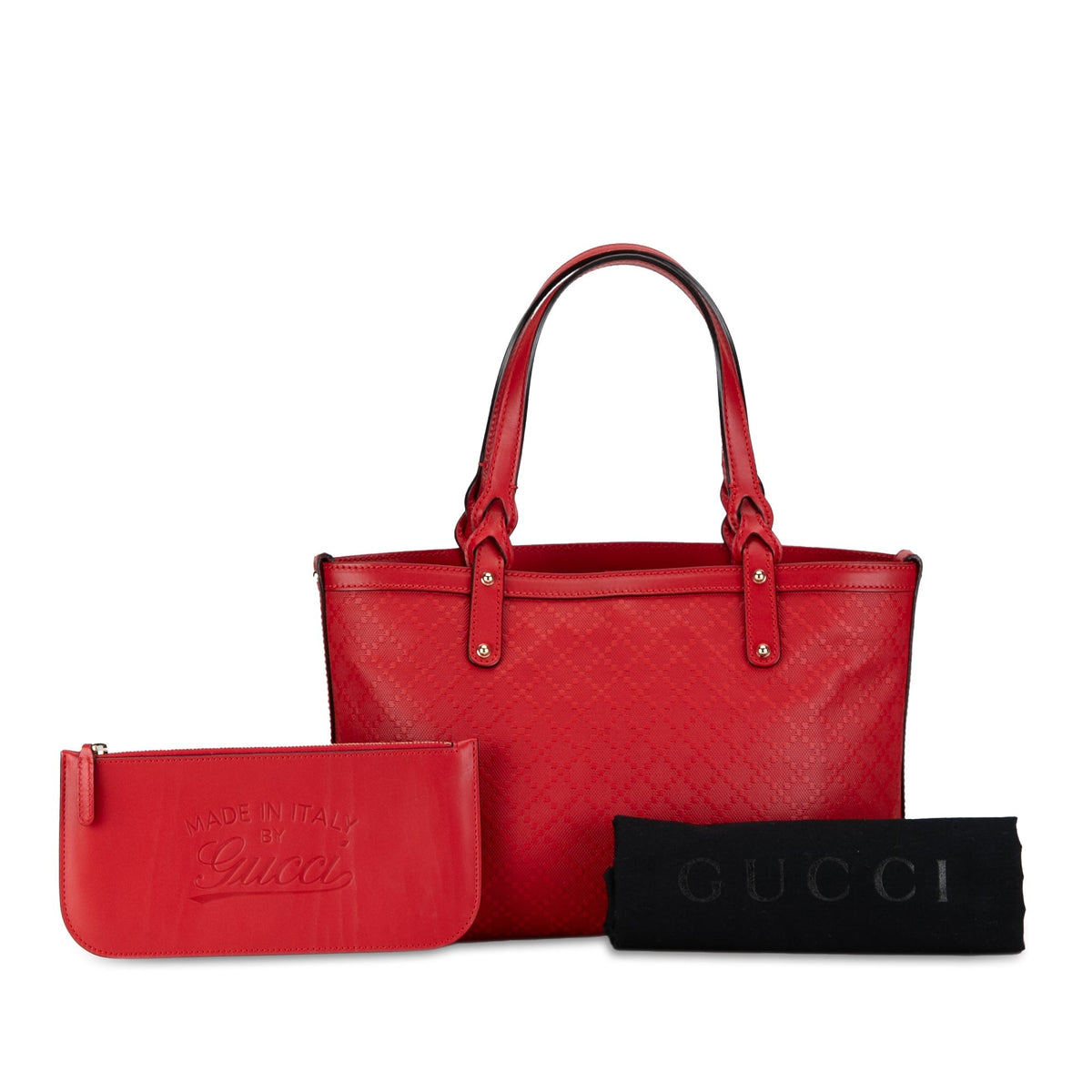 GUCCI Small Diamante Craft Tote Tote Bag