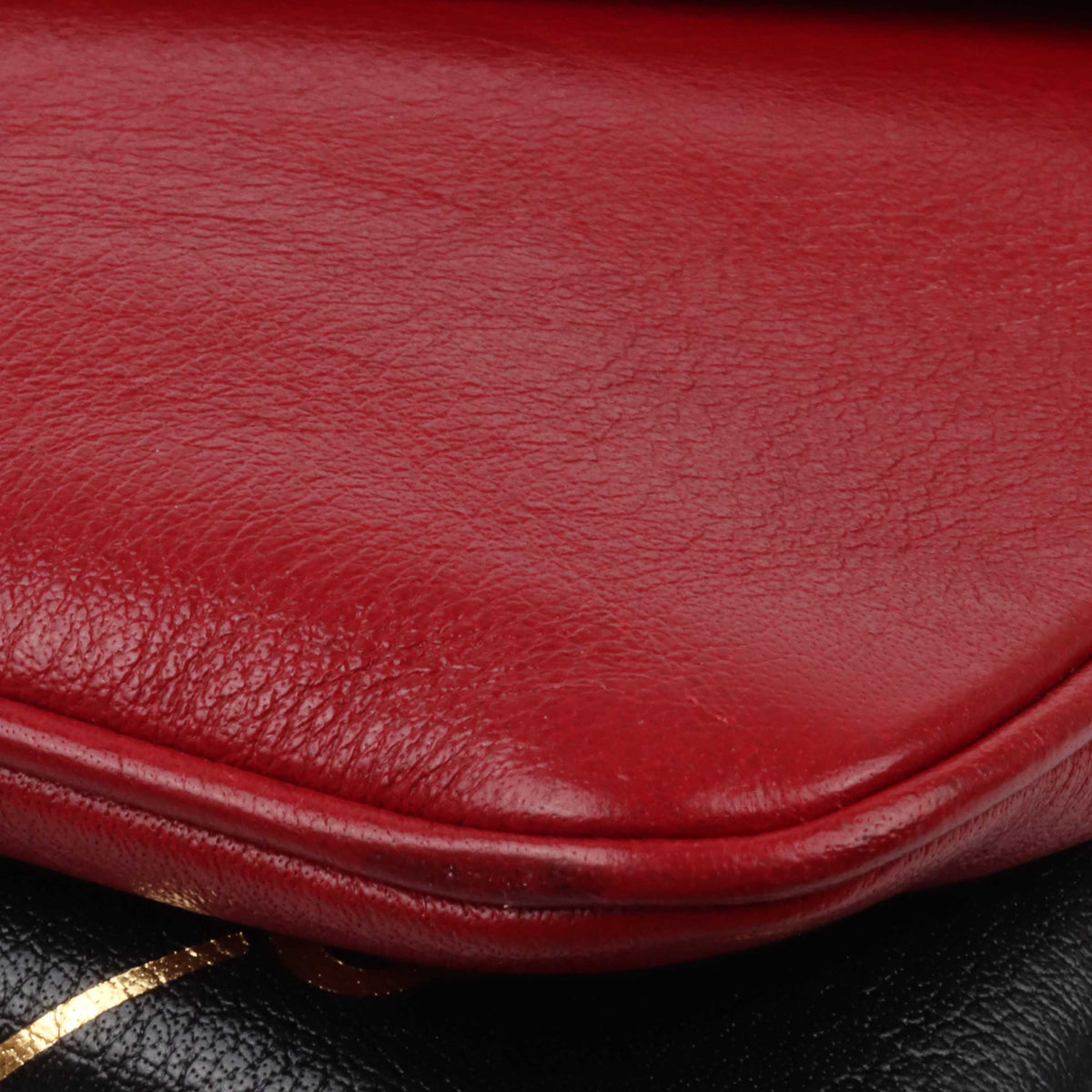 Gucci Black and Red Double Sided Thiara Clutch.