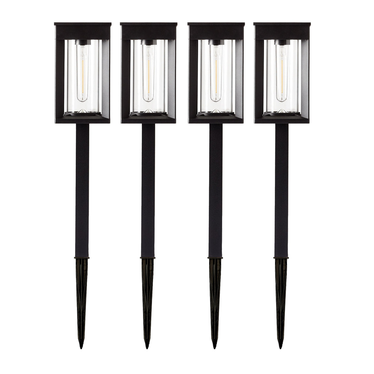 GTX Solar LED Pathway Lights, 4-Pack