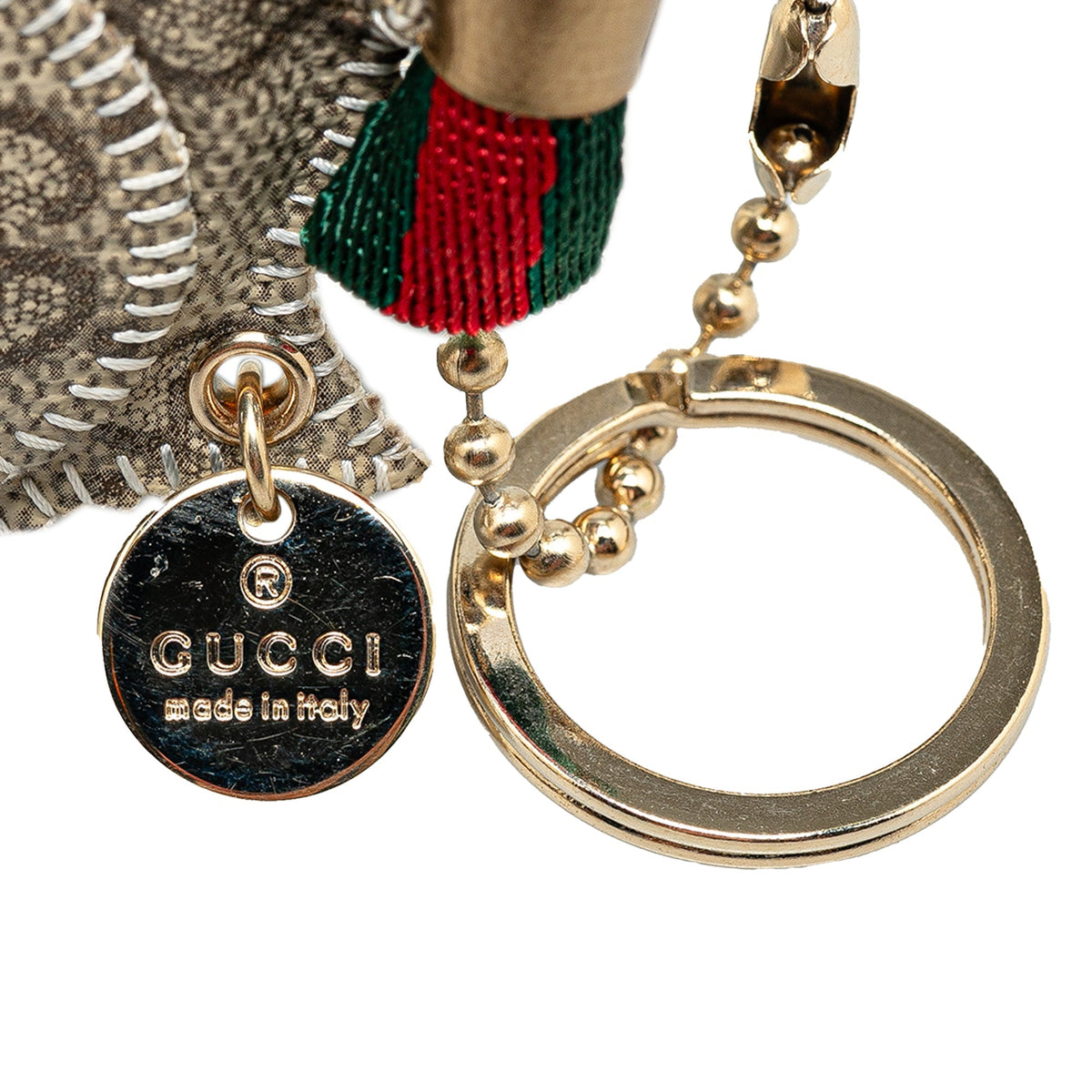 GUCCI GG Supreme Cat Key Chain