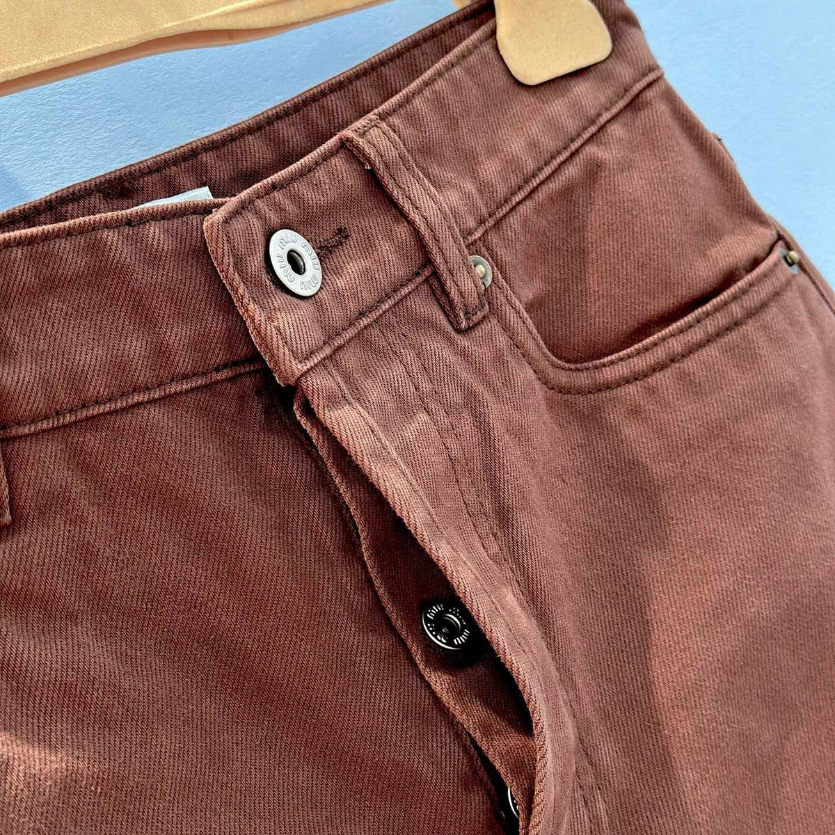 MIU M DENIM SHORTS