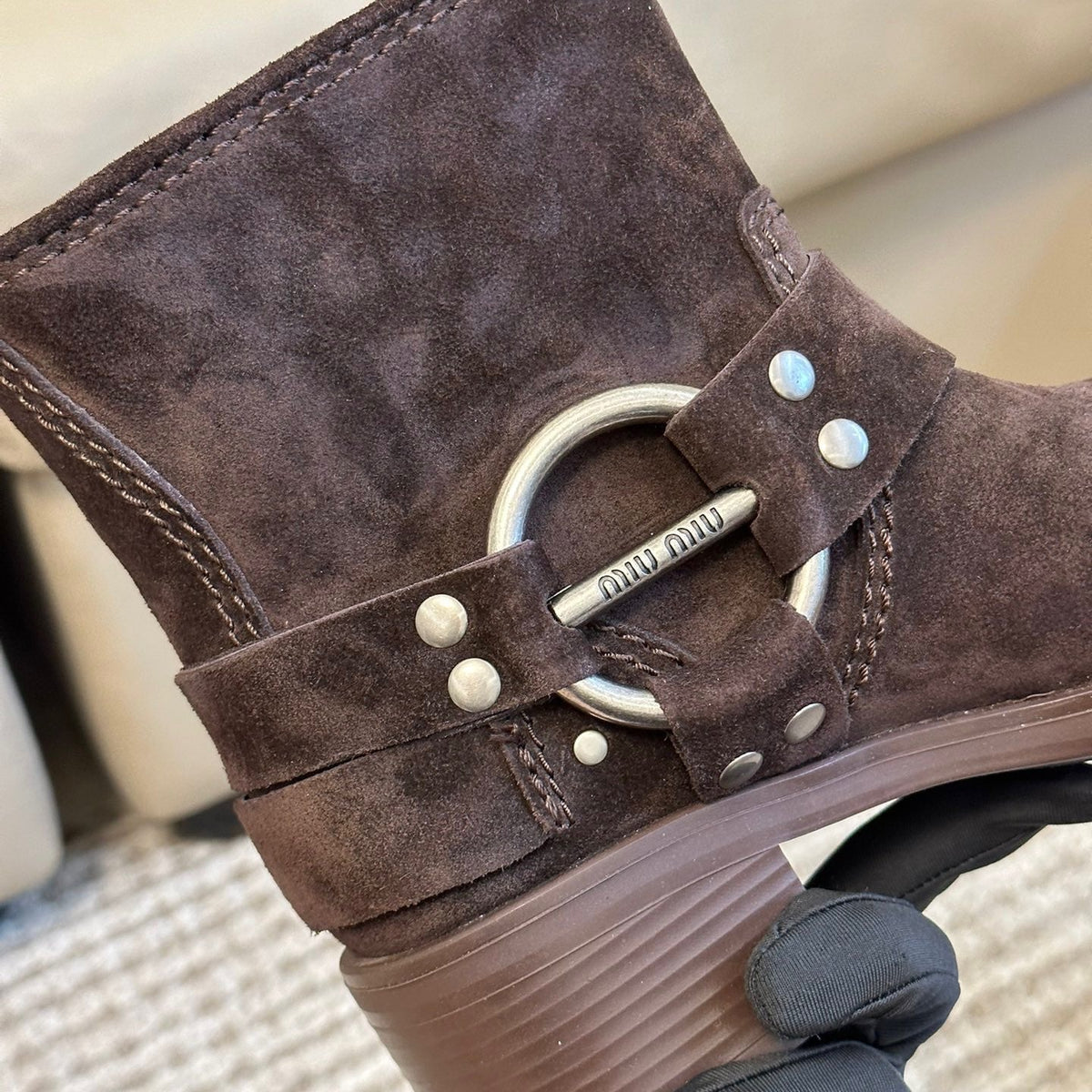 MIU M BOOTS