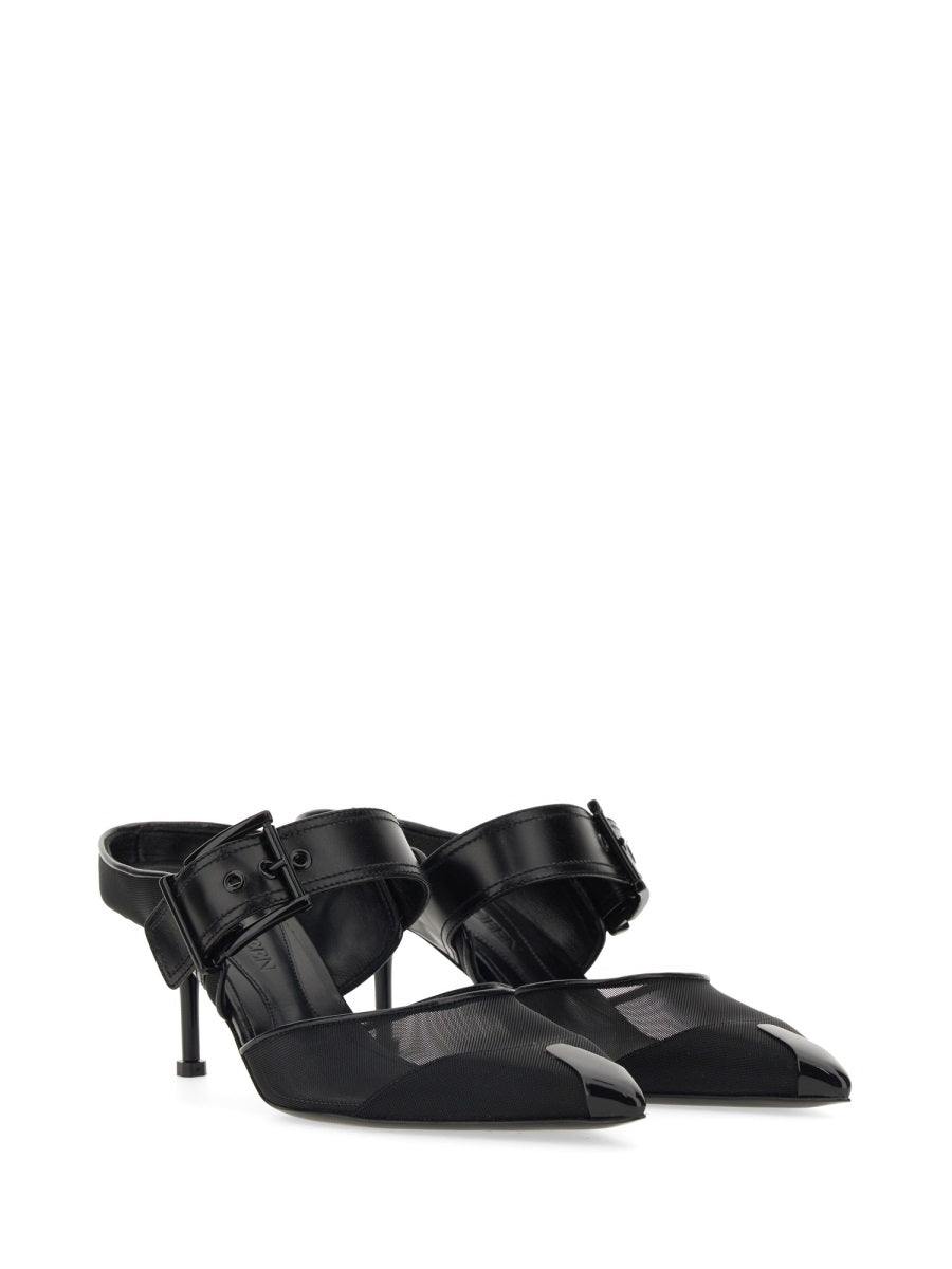 Alexander Mcqueen Women Punk Sandal With Buckle