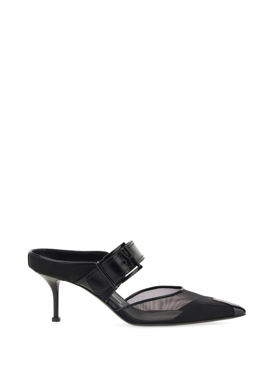 Alexander Mcqueen Women Punk Sandal With Buckle