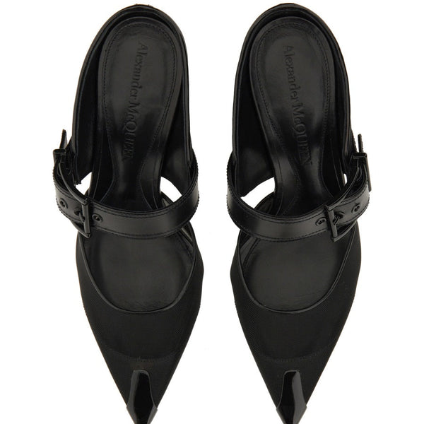 Alexander Mcqueen Women Punk Sandal With Buckle