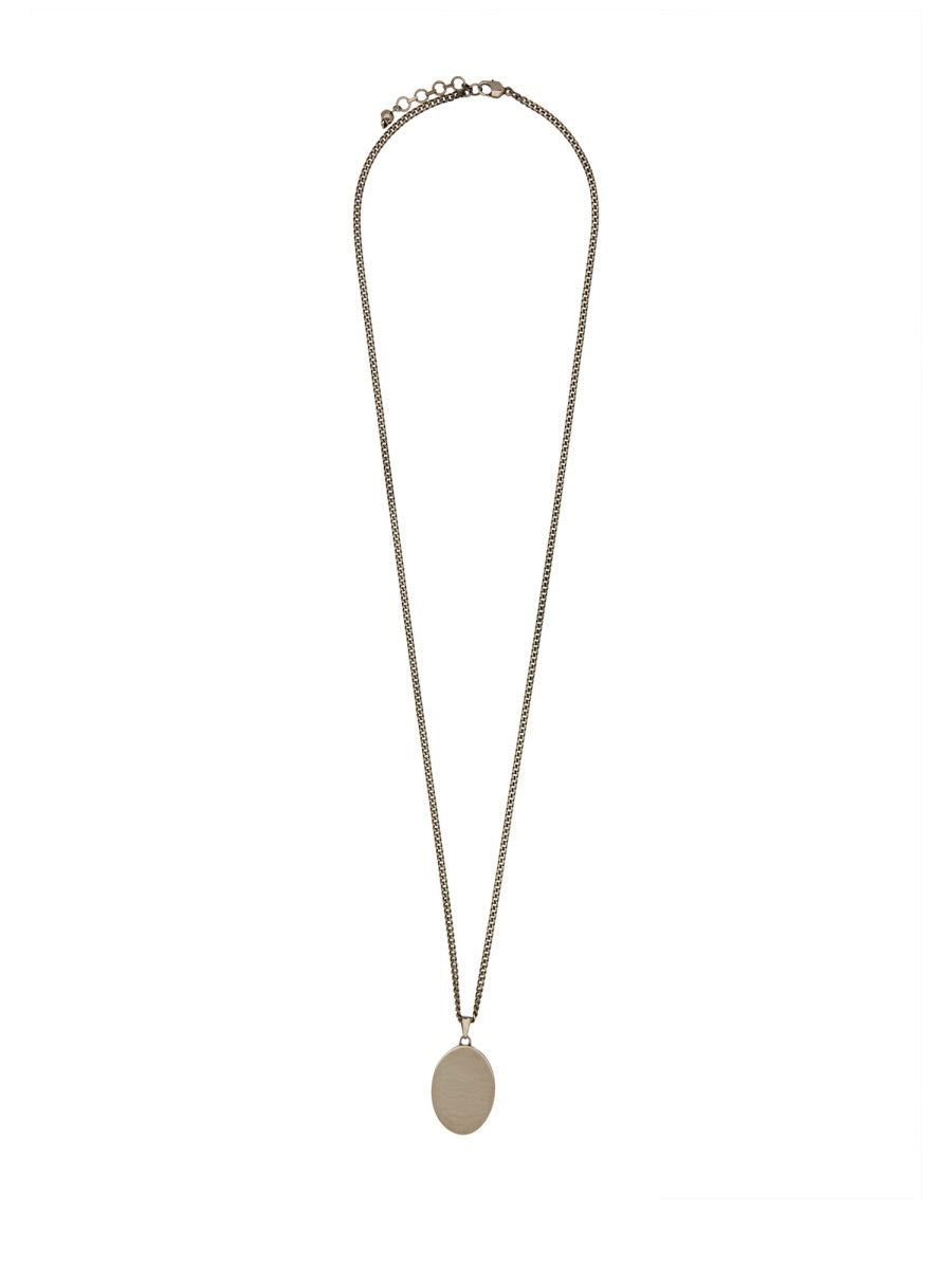Alexander Mcqueen Men Faceted Stone Necklace