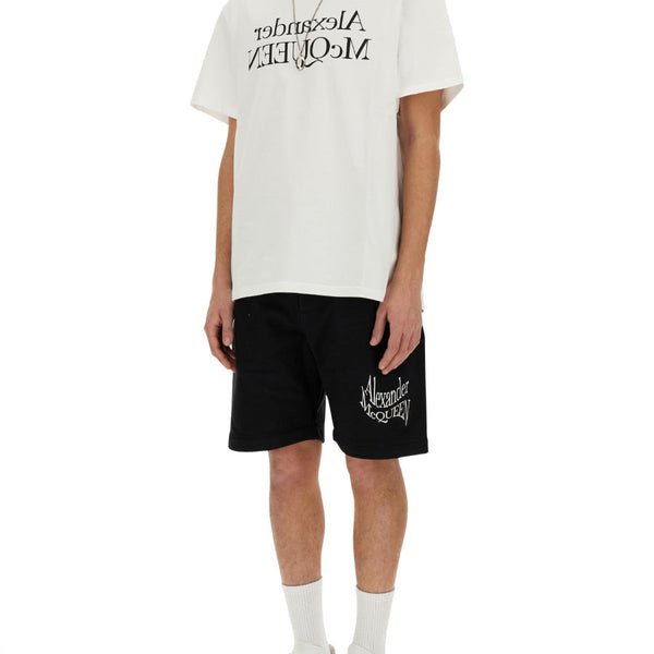 Alexander Mcqueen Men T-Shirt With Logo