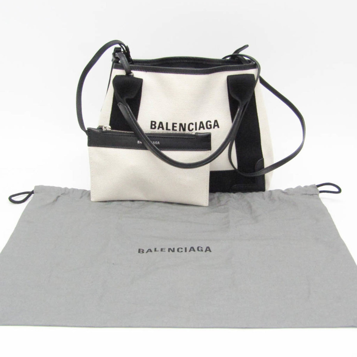 balenciaga Navy Cabas Tote