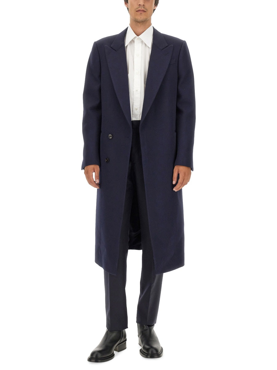 Alexander Mcqueen Men Double-Breasted Coat