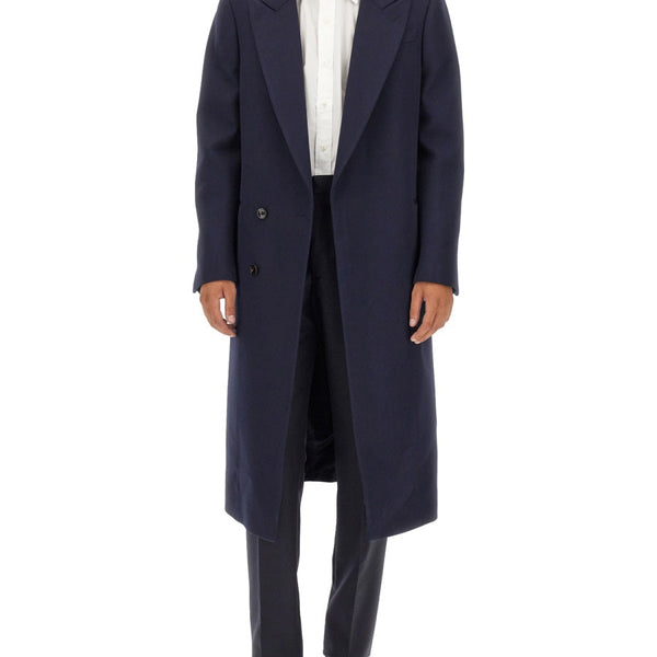 Alexander Mcqueen Men Double-Breasted Coat