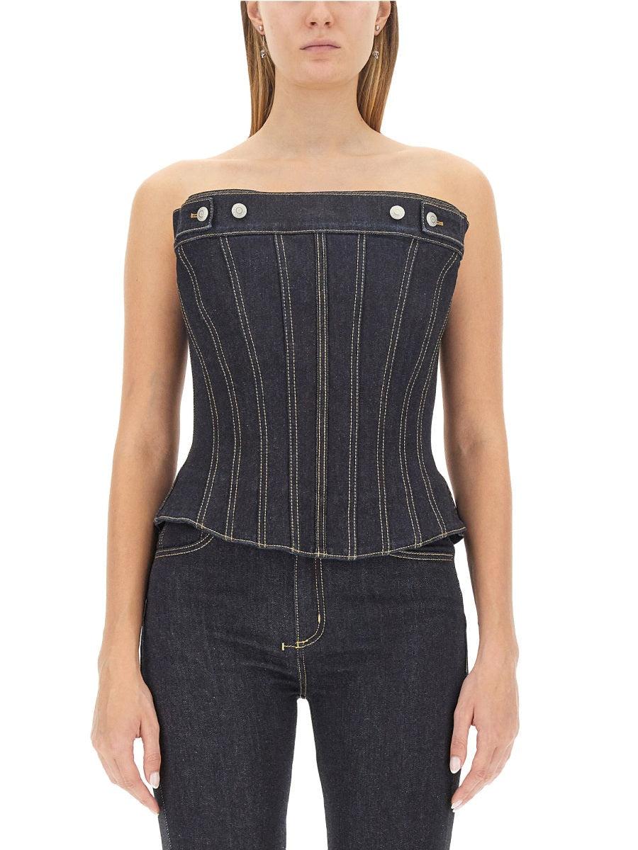 Alexander Mcqueen Women Top In Bustier