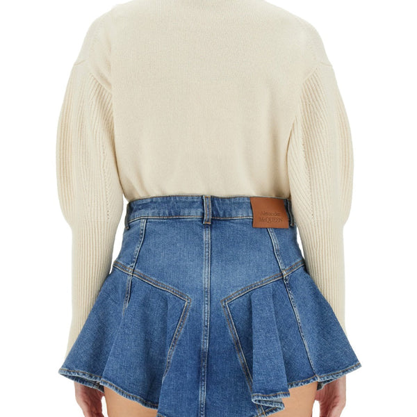 Alexander Mcqueen Women Wool Jersey.