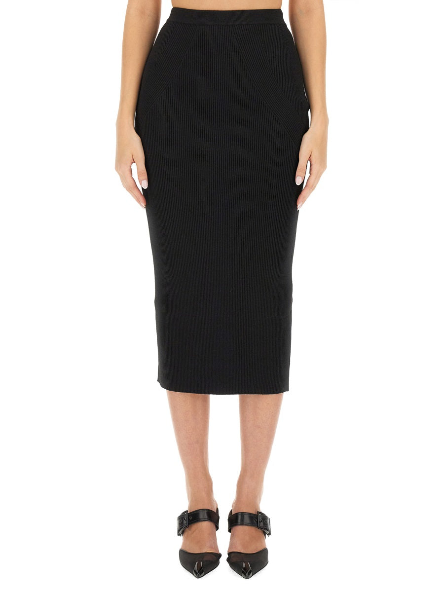 Alexander Mcqueen Women Knit Pencil Skirt