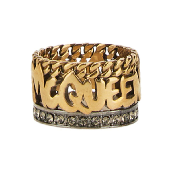 Alexander Mcqueen Women Graffiti Ring