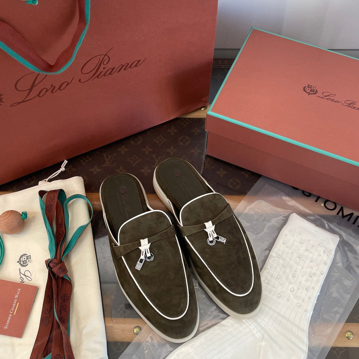 LORO P SUMMER CHARMS LOAFERS