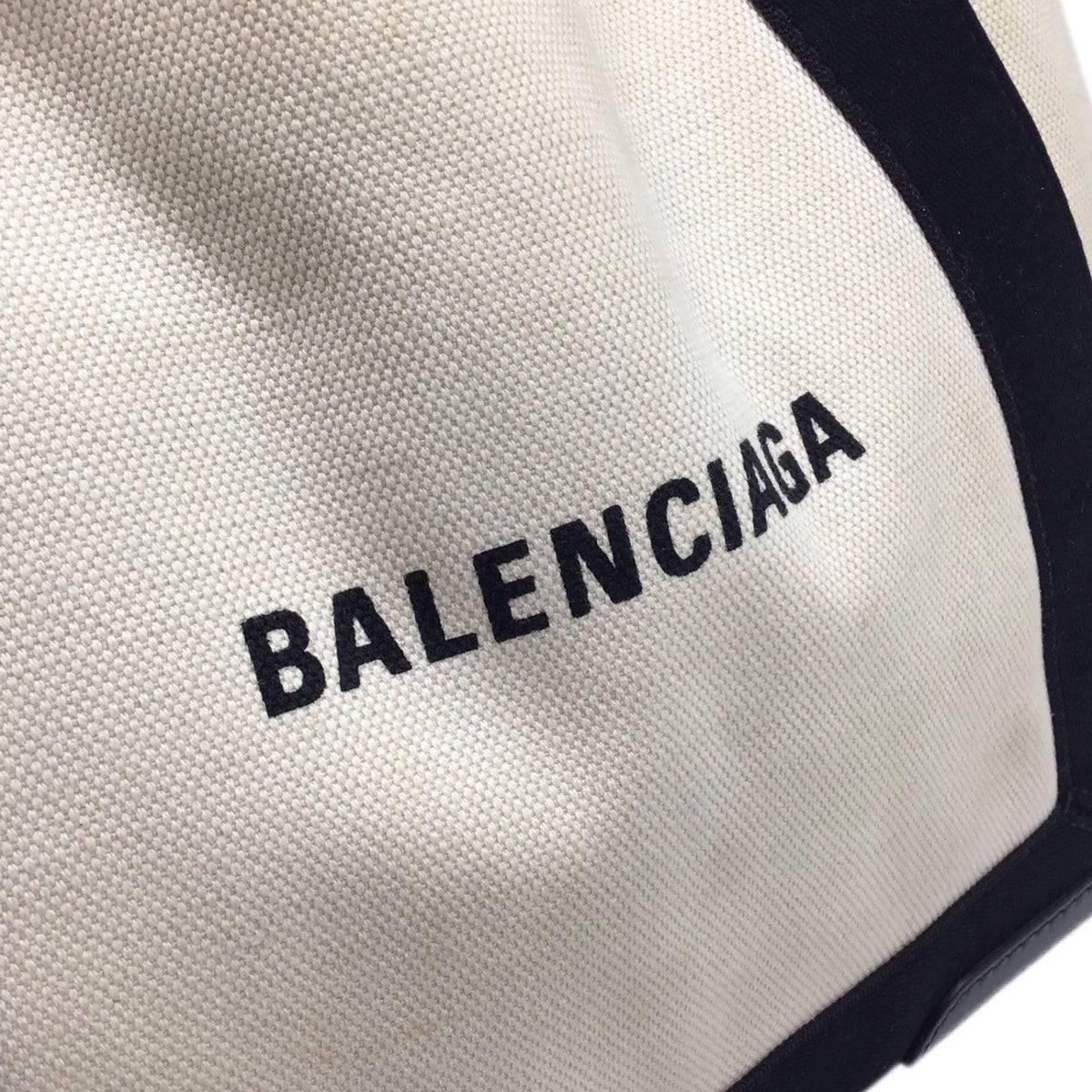 balenciaga Navy Cabas Handbag