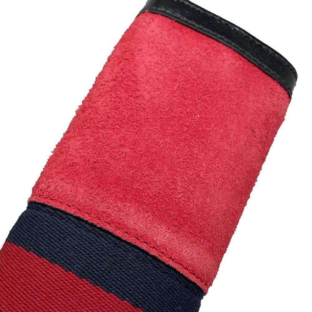 GUCCI Ophidia Shoulder Bag Red/Black 503877 Suede leather