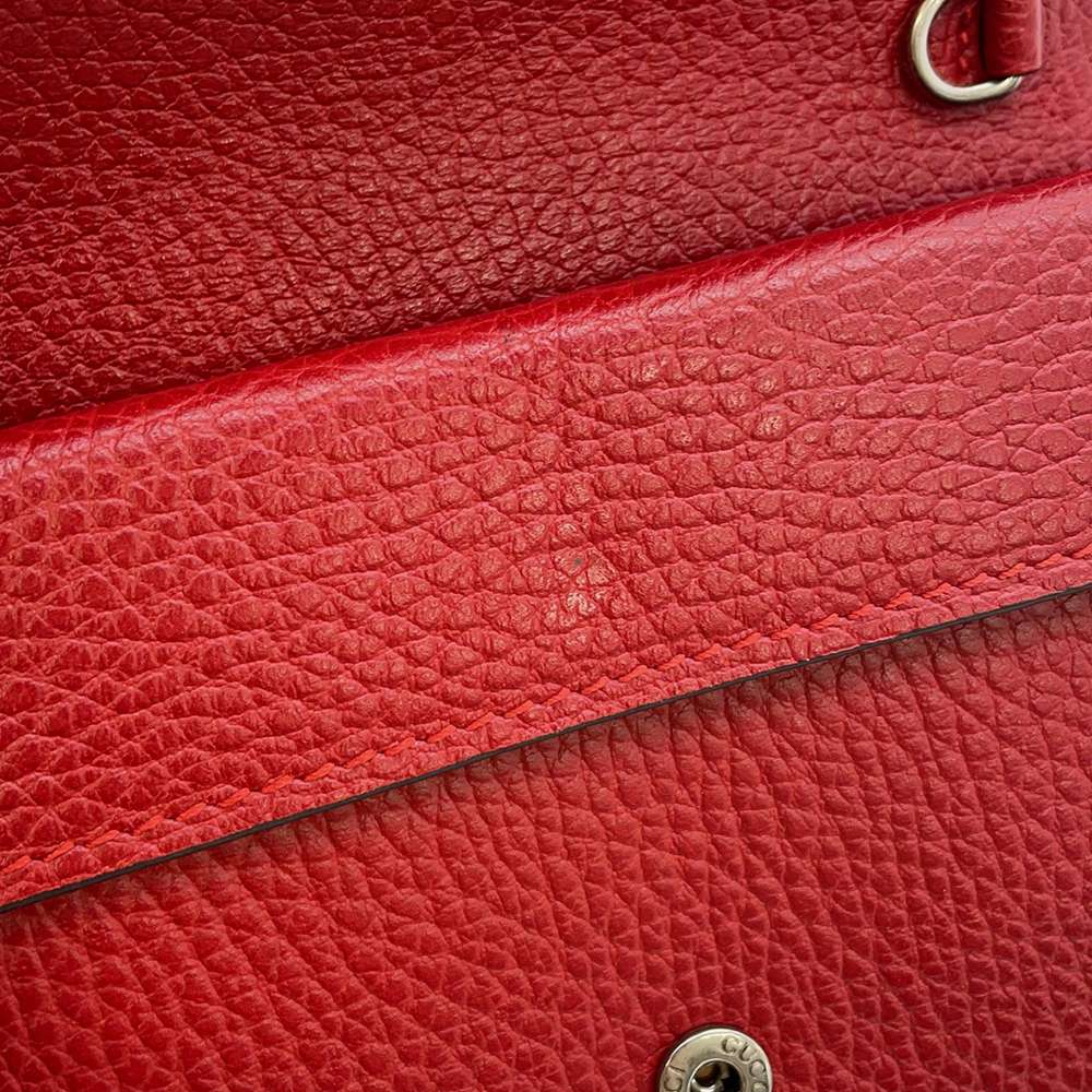 GUCCI Dionysus ChainShoulder Bag Red 476432 Leather