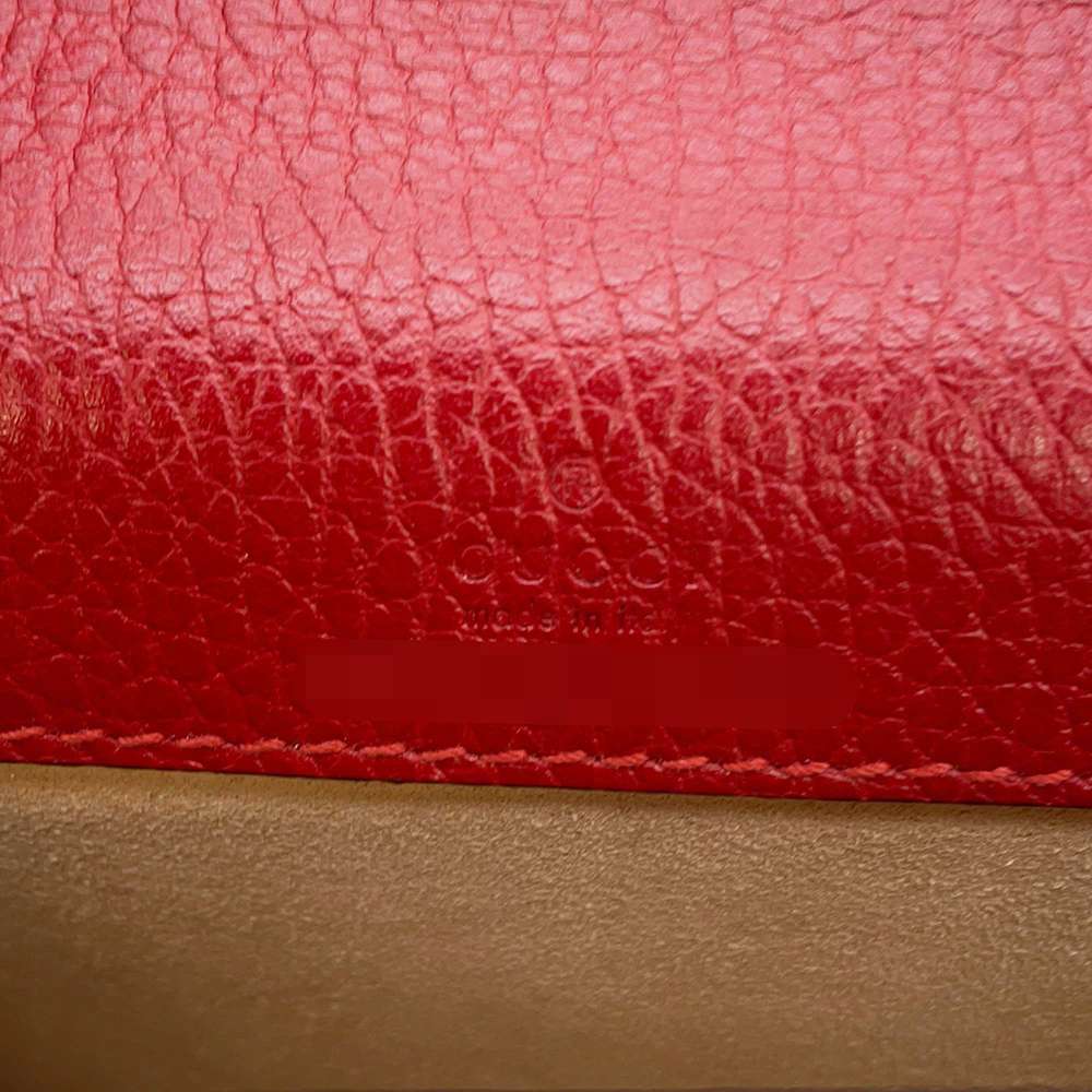 GUCCI Dionysus ChainShoulder Bag Red 476432 Leather