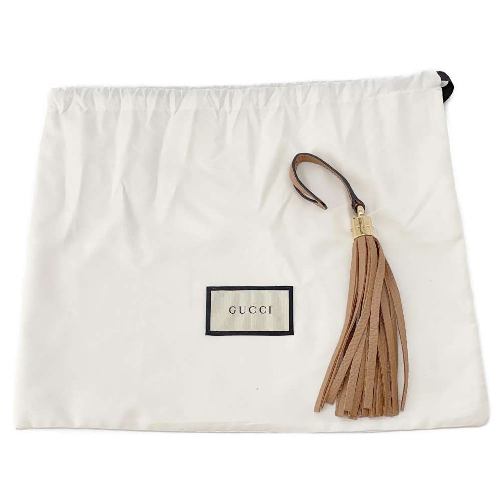 GUCCI Soho ChainShoulder Bag Beige 536224 Leather