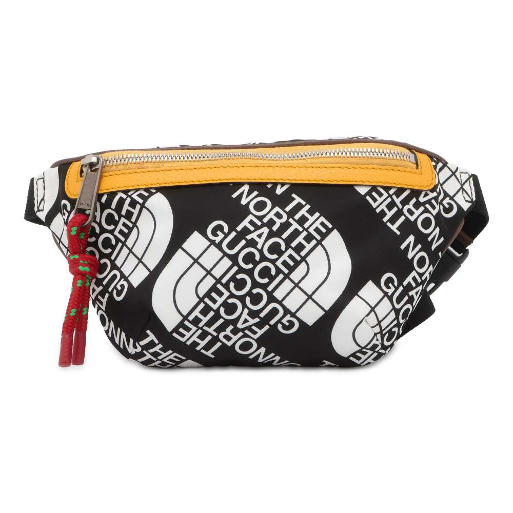 GUCCI north face collaboration belt bag Black/White 650299 Nylon