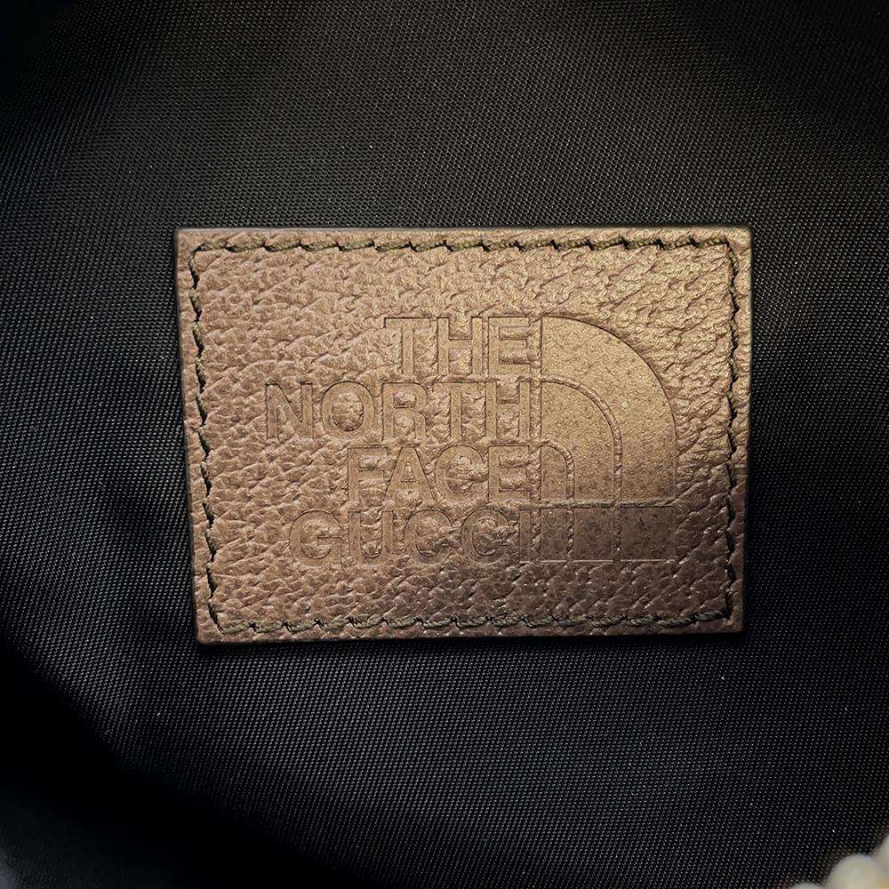 GUCCI north face collaboration belt bag Black/White 650299 Nylon