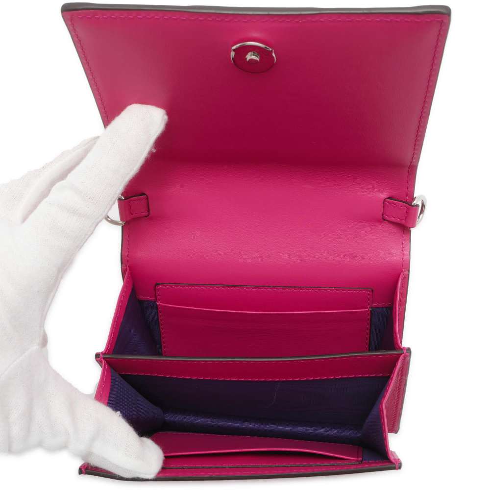 GUCCI Quilted 2WAYShoulder Bag Pink 723777 Nylon Leather
