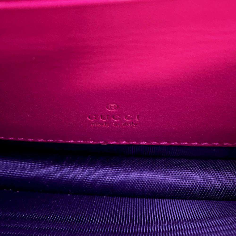 GUCCI Quilted 2WAYShoulder Bag Pink 723777 Nylon Leather