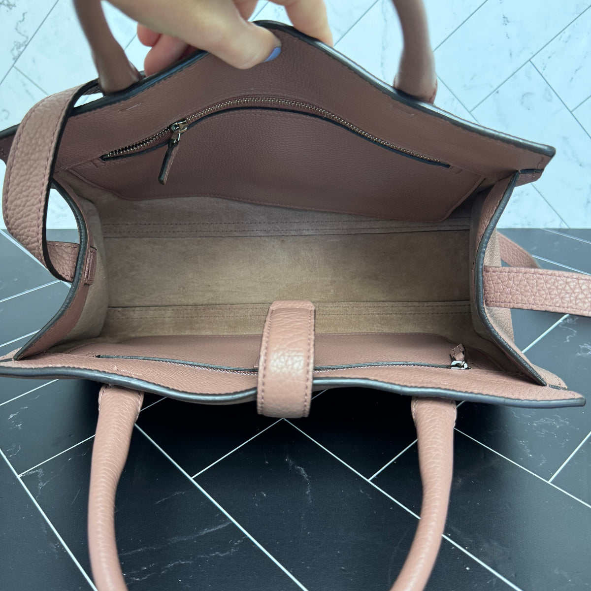 Gucci Mauve Leather Medium Soft Jackie 2Way Tote Bag