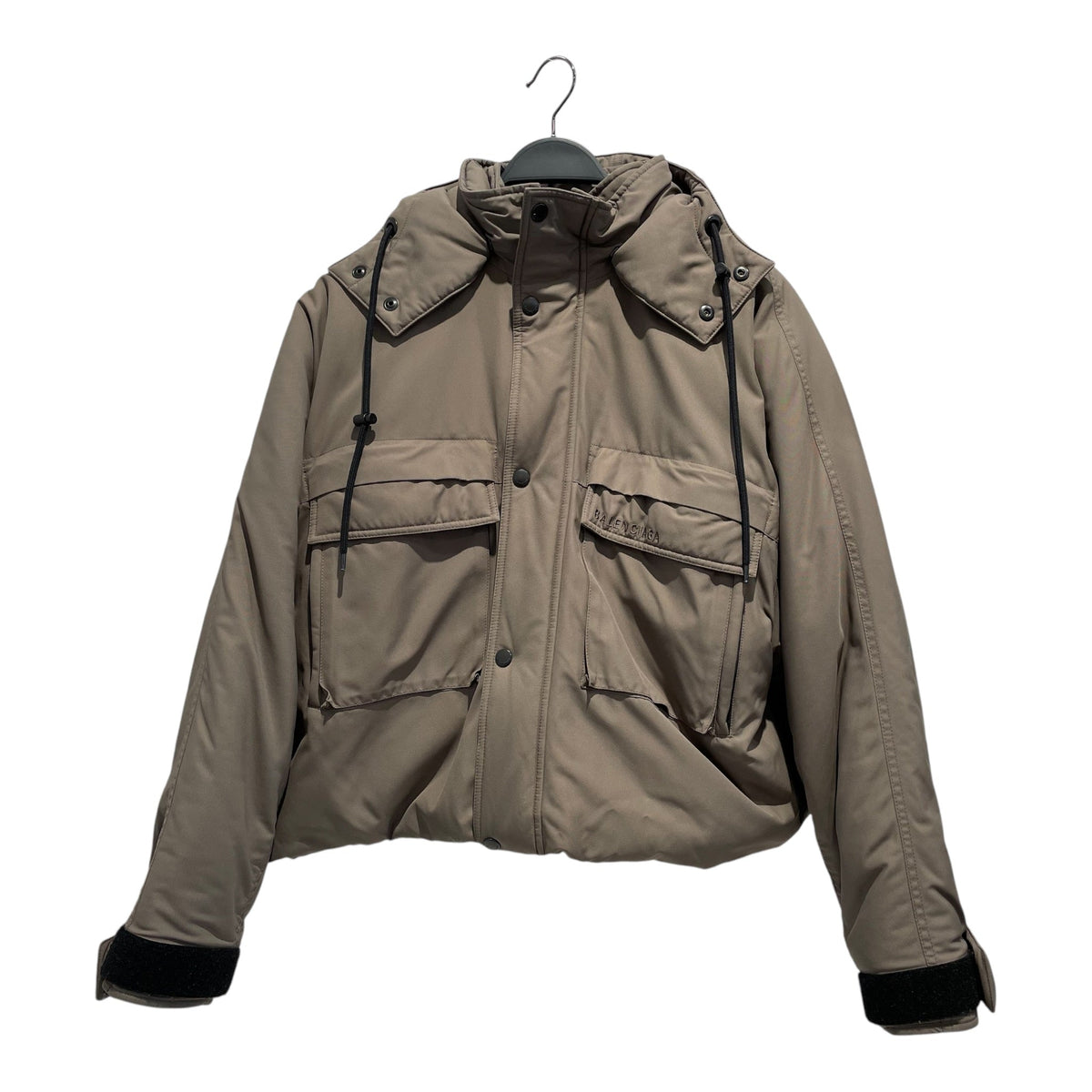 balenciaga/Mountain Parka/34/Nylon/KHK/Hooded Oversized Jacket