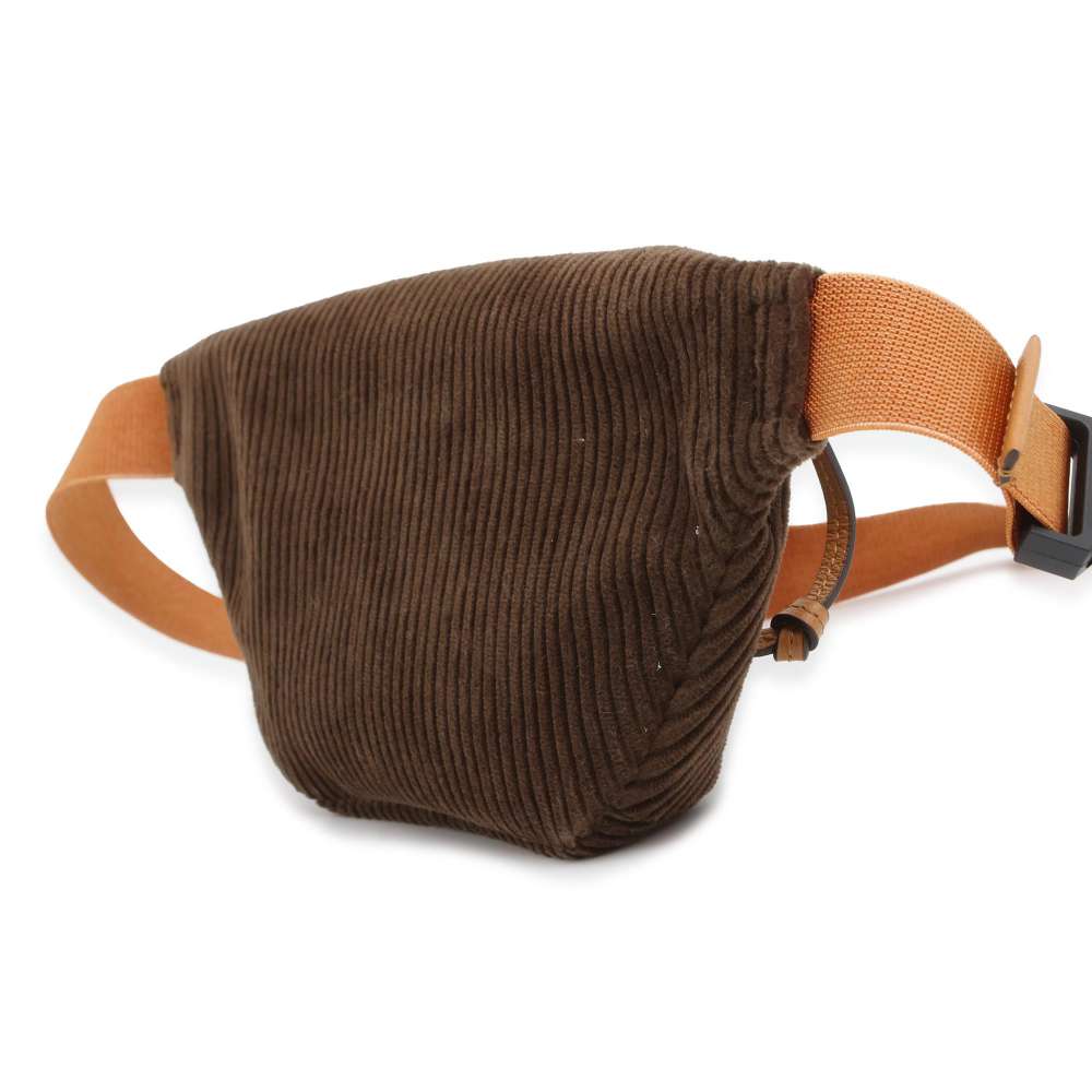 GUCCI Interlocking G Children's Crossbody Bag Khaki/Brown 502095 Corduroy Leather