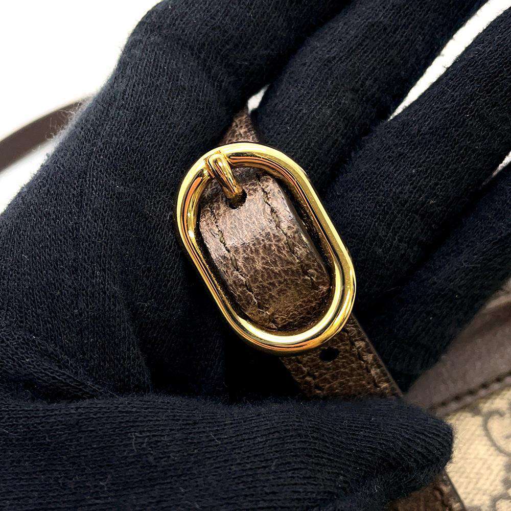 GUCCI Ophidia GG Mini Bucket Bag Drawstring BagShoulder Bag Beige/Brown 550620 GG SupremeCanvas Leather