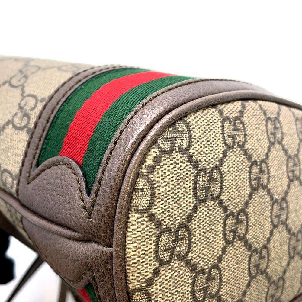 GUCCI Ophidia GG Mini Bucket Bag Drawstring BagShoulder Bag Beige/Brown 550620 GG SupremeCanvas Leather