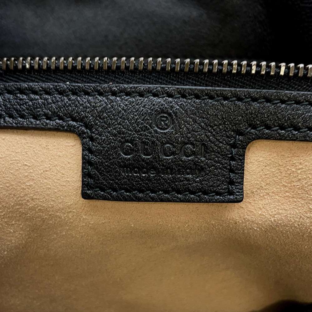 GUCCI Diana Shoulder Bag Black 746245 Leather Size Large