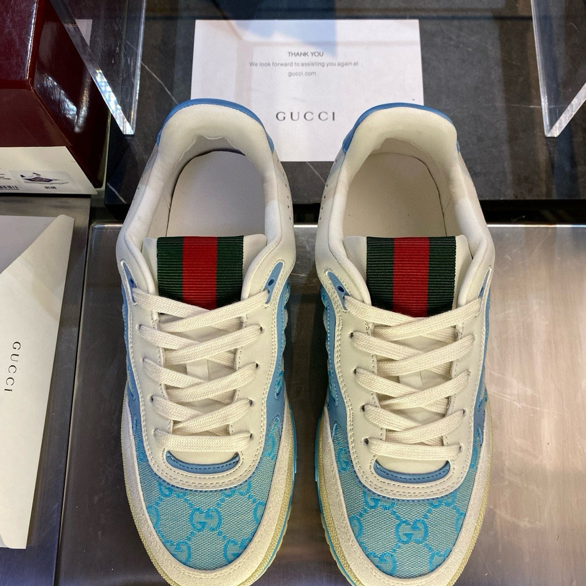 GG RE WEB SNEAKERS