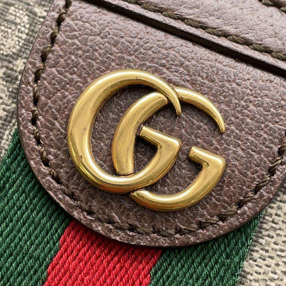 GUCCI Ophidia Crossbody Bag Beige 574796 PVC