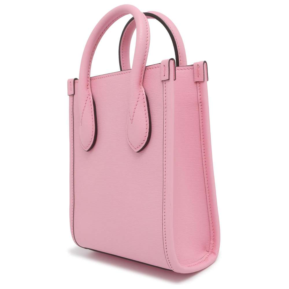 GUCCI Interlocking G Mini Tote Bag Bananya Collaboration Pink 671623 Leather