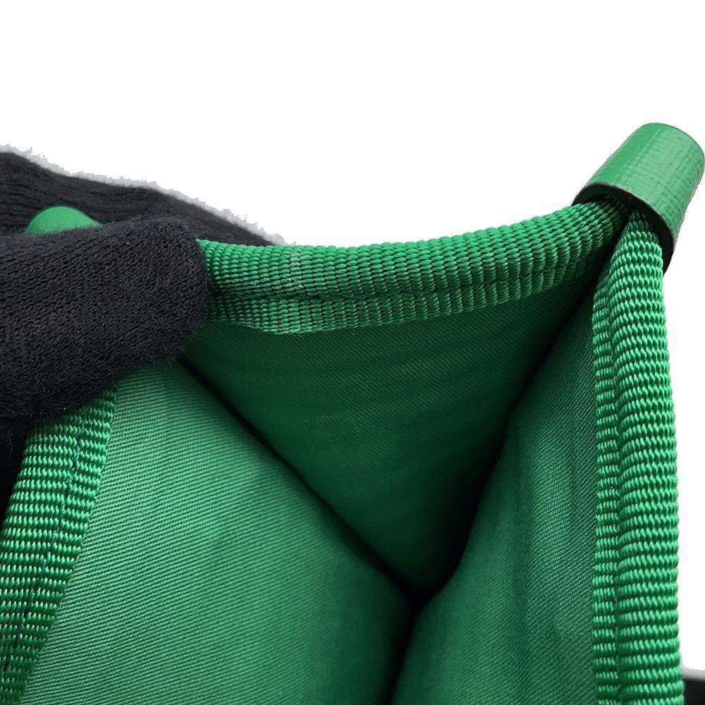 GUCCI Cherie Kids Tote Bag Green/Purple 605831 CanvasTrim Raffia-like fabric