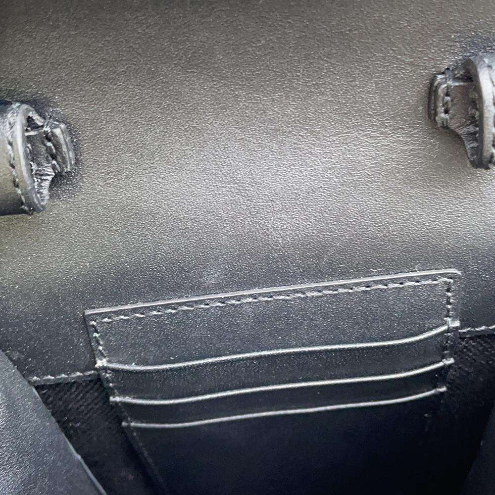 GUCCI Square G Space Pochette Shoulder Bag Black/Multicolor 631766 PVCLeather