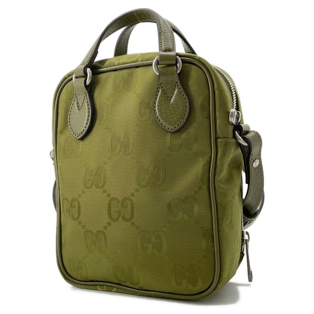 GUCCI GG Canvas Off the Grid 2way Shoulder Bag Green 625850 GGNylon Leather