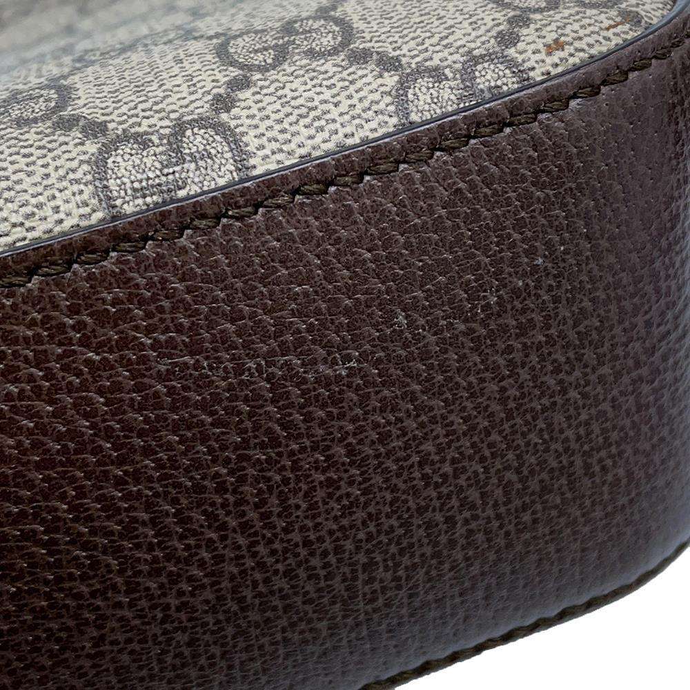 GUCCI Neo Vintage GG Supreme Messenger Bag Brown/Beige 476466 GG SupremeCanvas Leather
