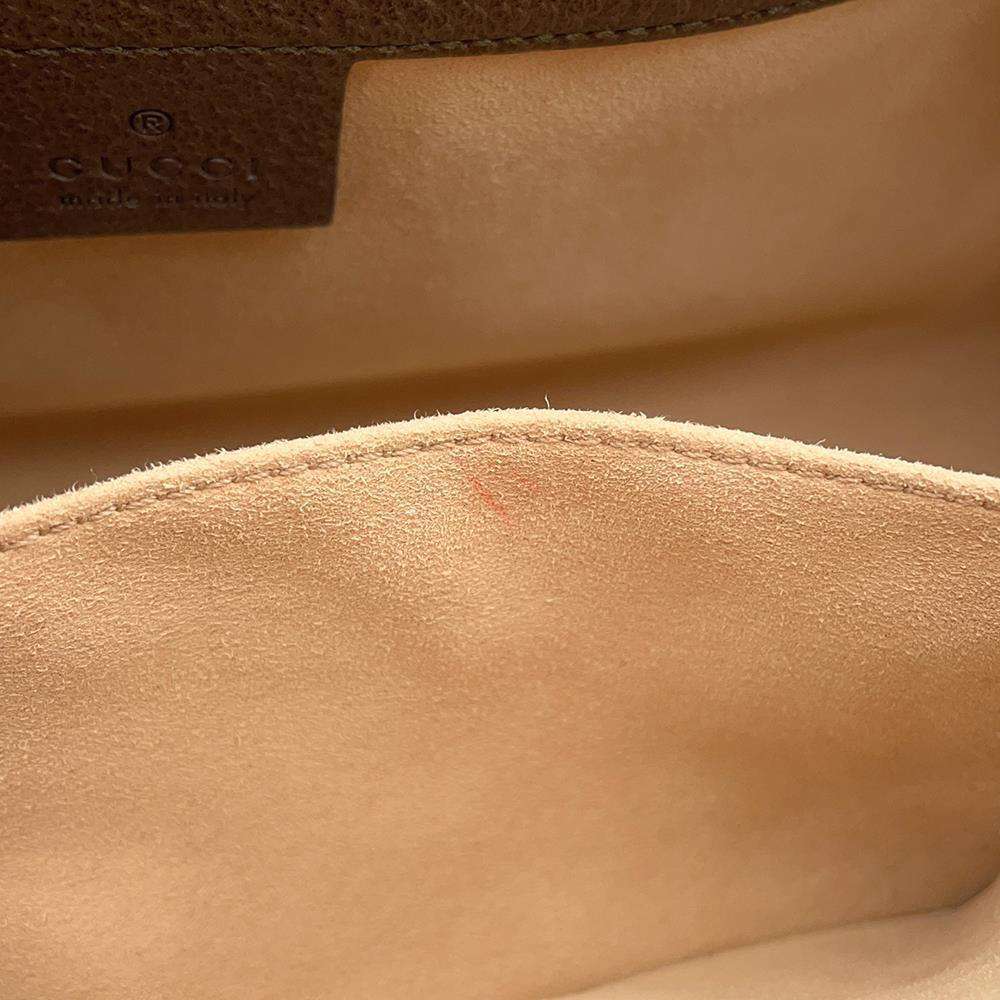 GUCCI Ophidia GGMedium Top Handle Bag Beige/Brown 524532 GG SupremeCanvas Leather