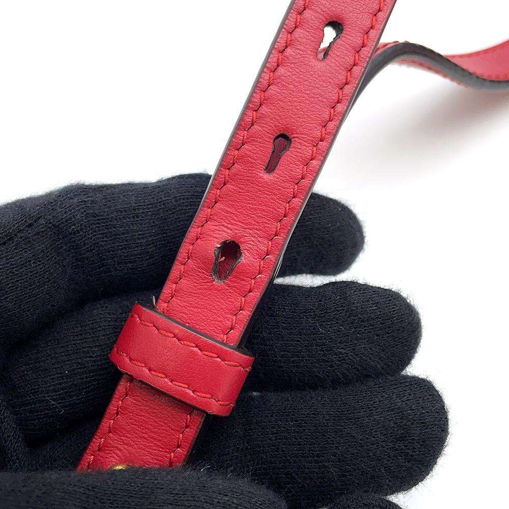 GUCCI GG Marmont Shoulder Bag Red 447632 Leather