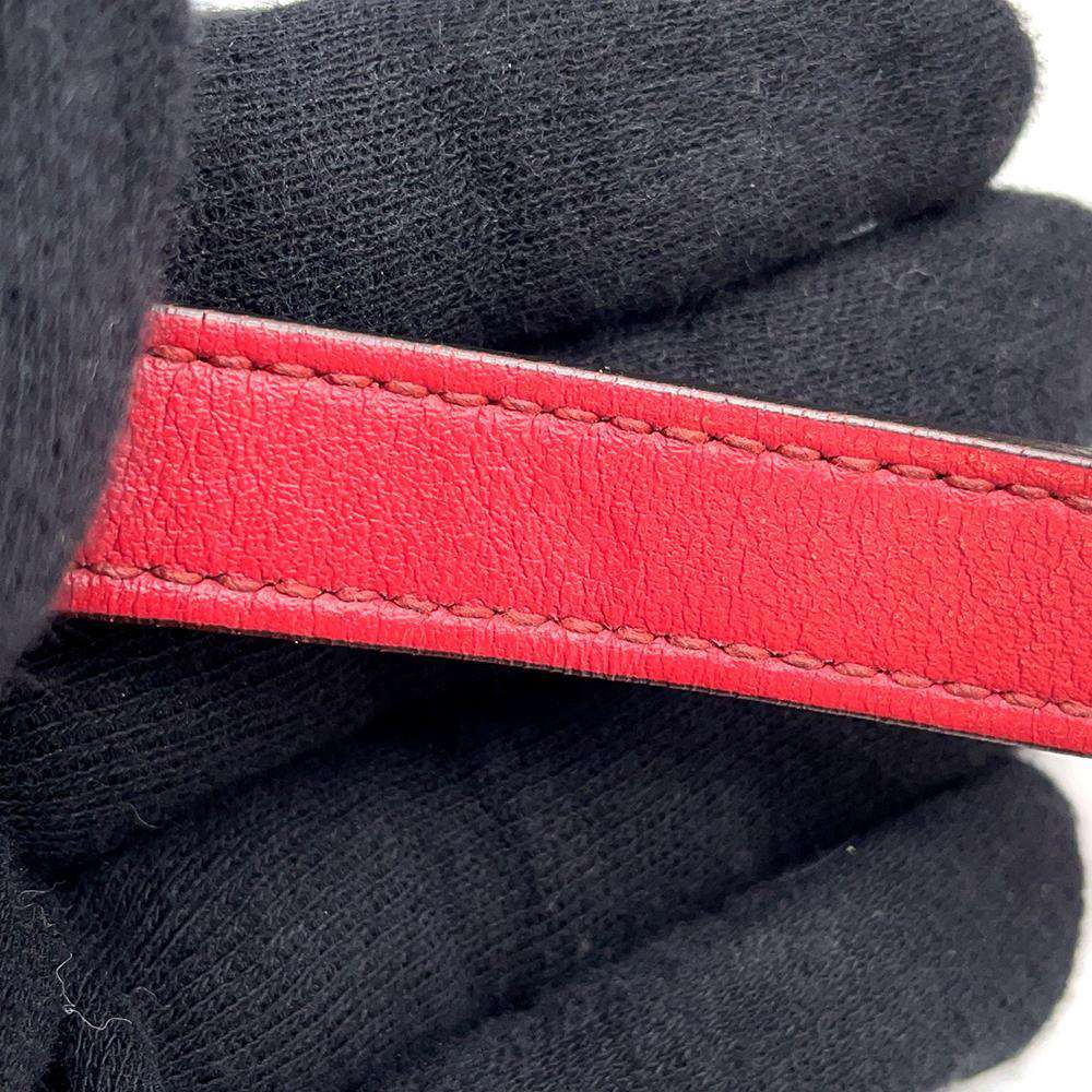 GUCCI GG Marmont Shoulder Bag Red 447632 Leather