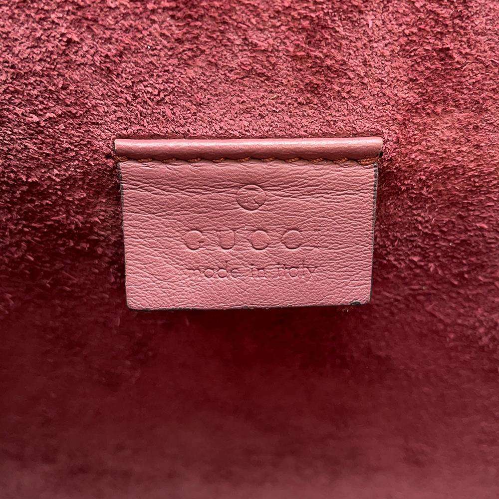 GUCCI Dionysus GG Supreme ChainShoulder Bag Beige/Red 421970 PVC suede