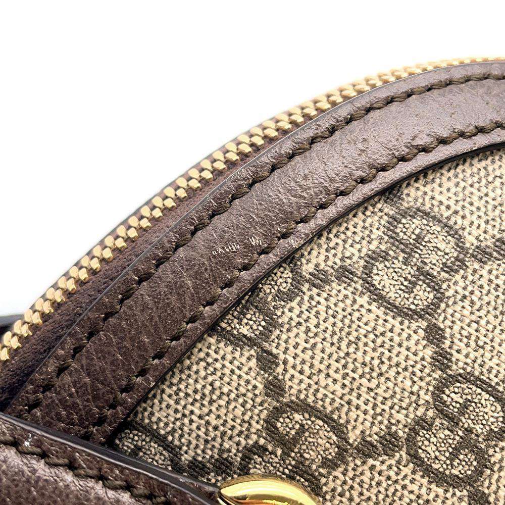 GUCCI Ophidia GG Supreme Handbag Brown/Red/Green 524533 GG SupremeCanvas Leather