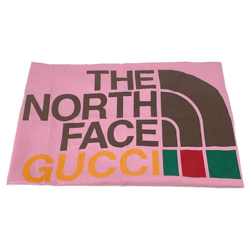 GUCCI North Face Collaboration Backpack Brown/Orange 650294 Canvas